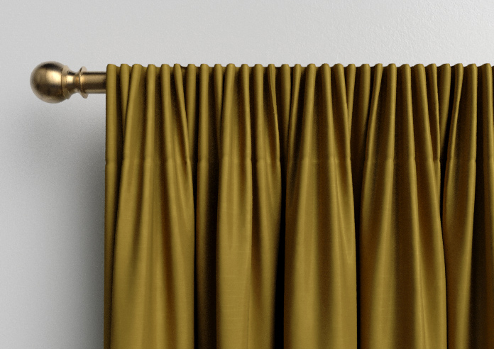 Kyoto Faux Silk, Gold - Made to Measure Curtains - Image 9